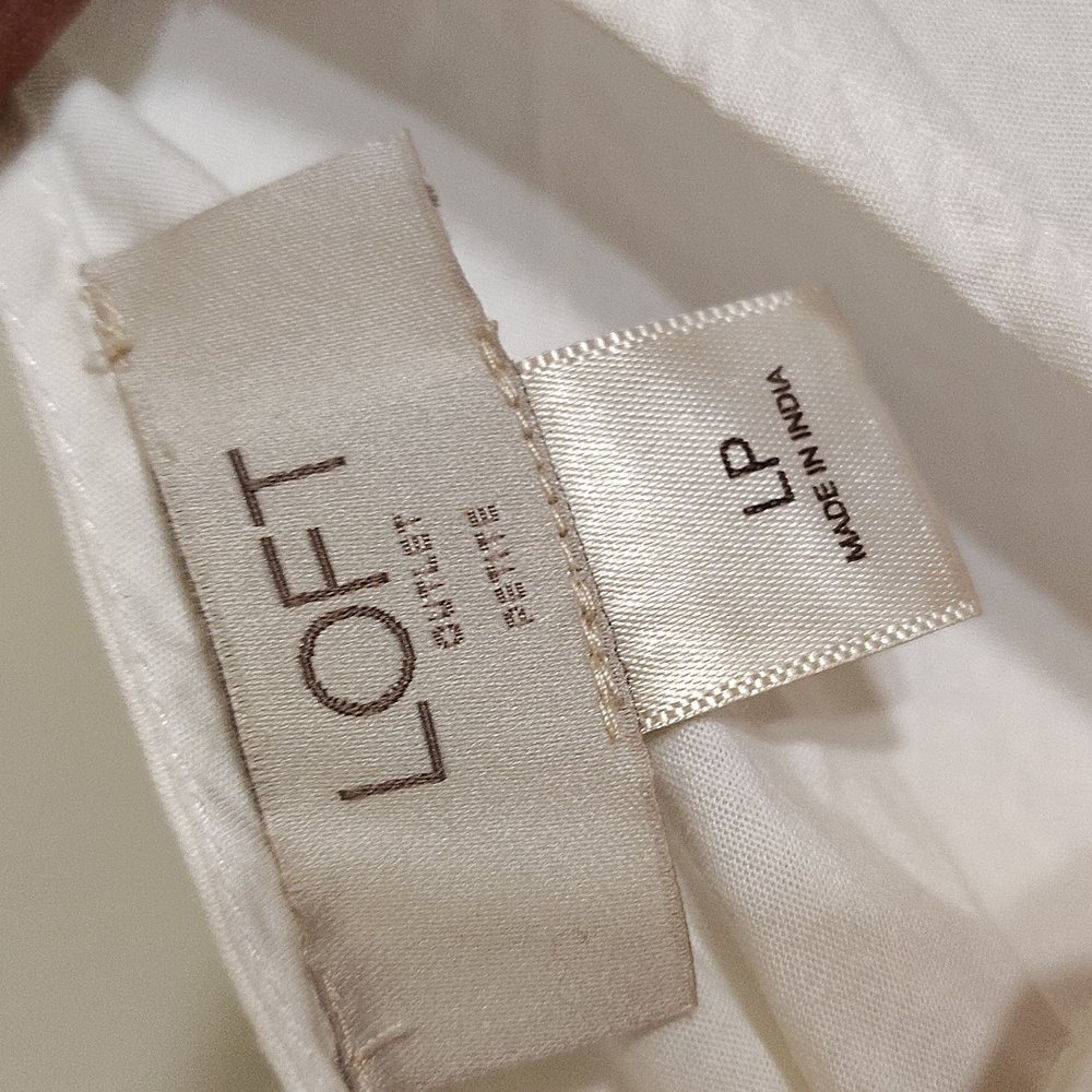 LOFT White Boxy Embellished Blouse - Picture 3 of 6